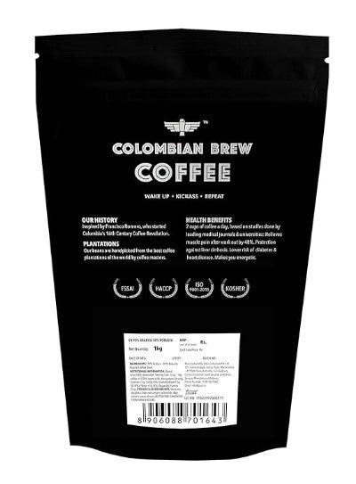 Colombian Brew 70-30 Arabica Robusta Roasted Coffee Beans 150gm