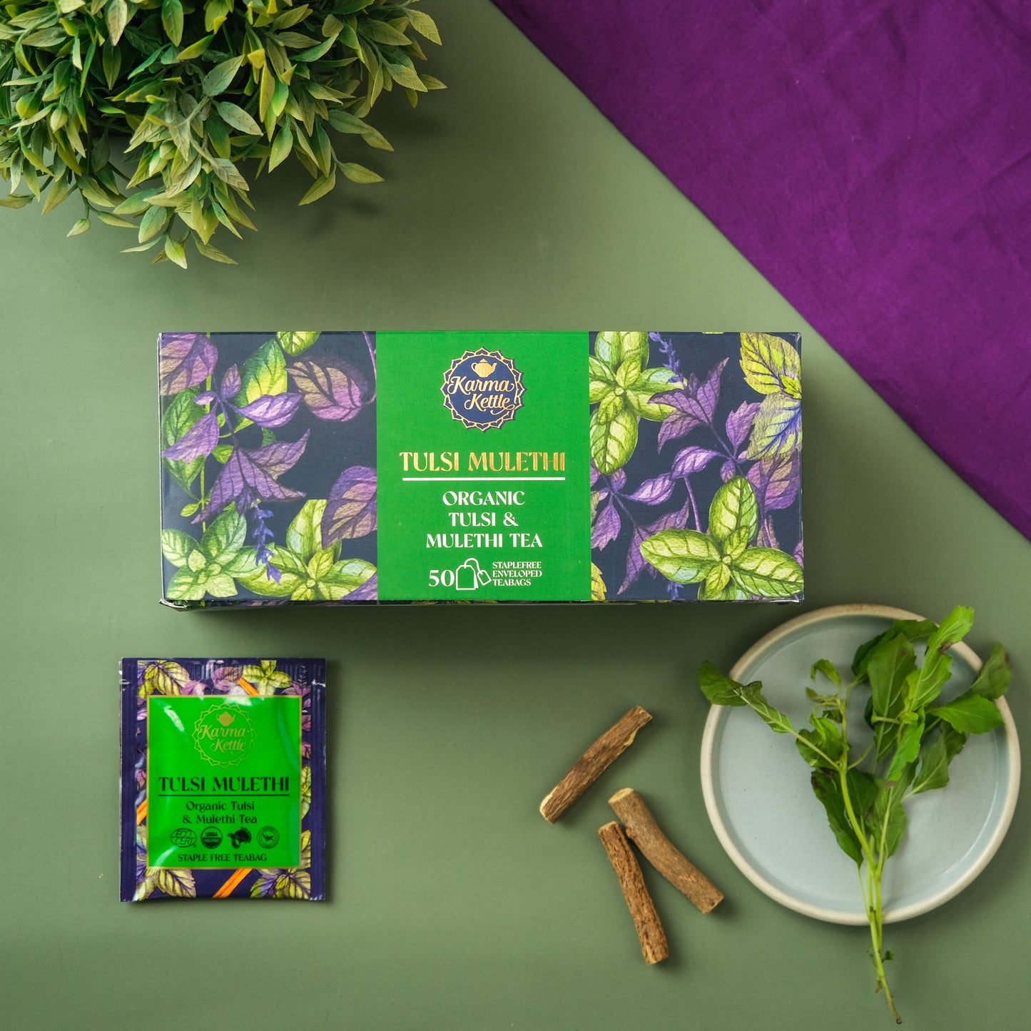 Karma - Organic Tulsi Mulethi Tea 50tb