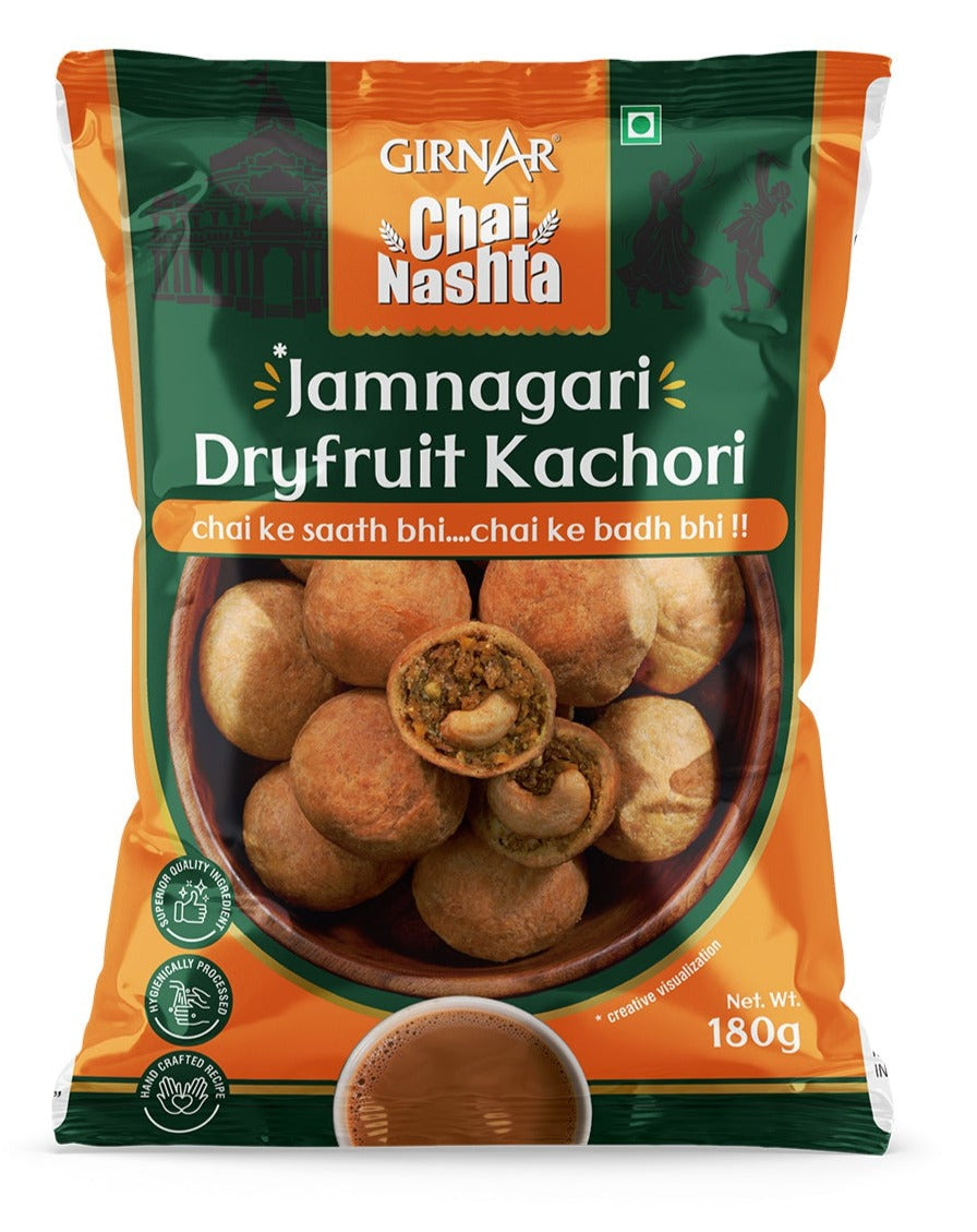 Girnar - Snacks - Chai Nasta - Jamnagari Dryfruit Kachori