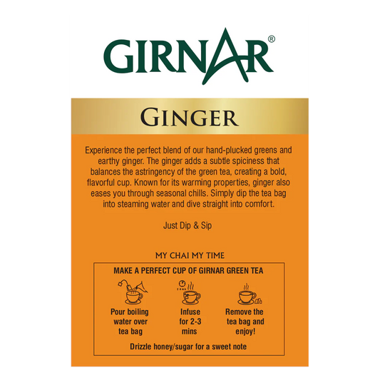 Girnar - Green Tea - Ginger - 12g - Box of 10