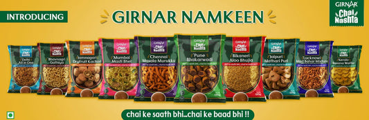 Girnar - Snacks - Chai Nasta - Namkeen Combo - 10 Different Snacks