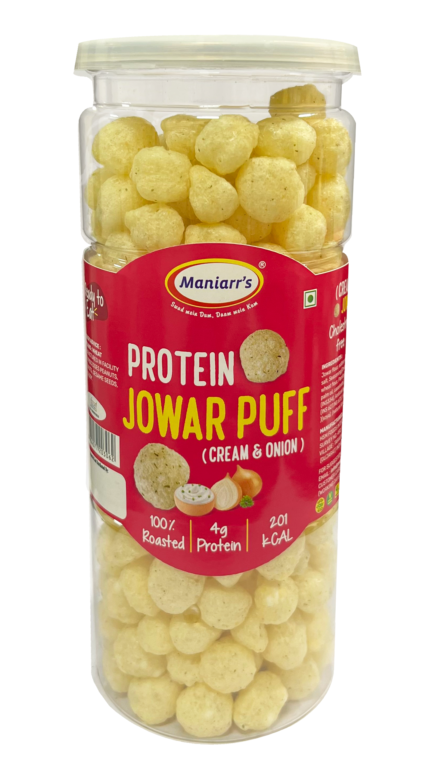 Maniarrs - Puff - JowarPuff - Cream and Onion