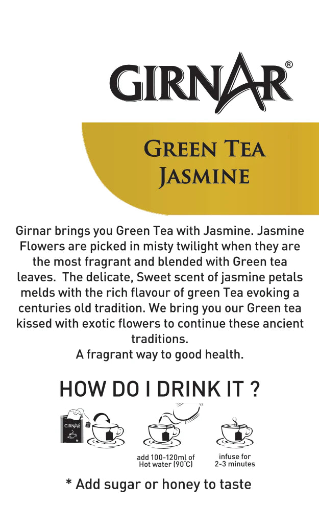 Girnar - Green Tea - Jasmine - 12g - Box of 10