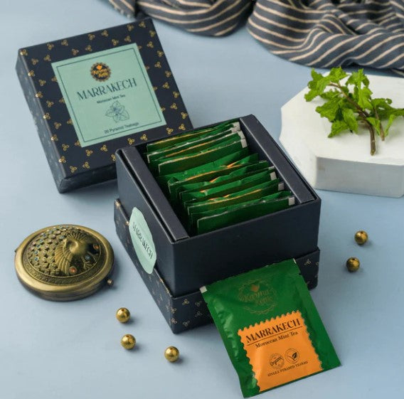 Karma - Marrakech - Spearmint / Moroccan mint Green , peppermint, hatkora peel Tea - 20tb