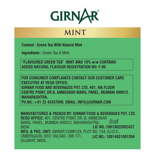 Girnar - Green Tea - Mint - 12g - Box of 10
