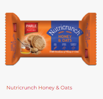 Parle - Biscuit - Digestive Cookies - Honey & Oats 100gm  x5