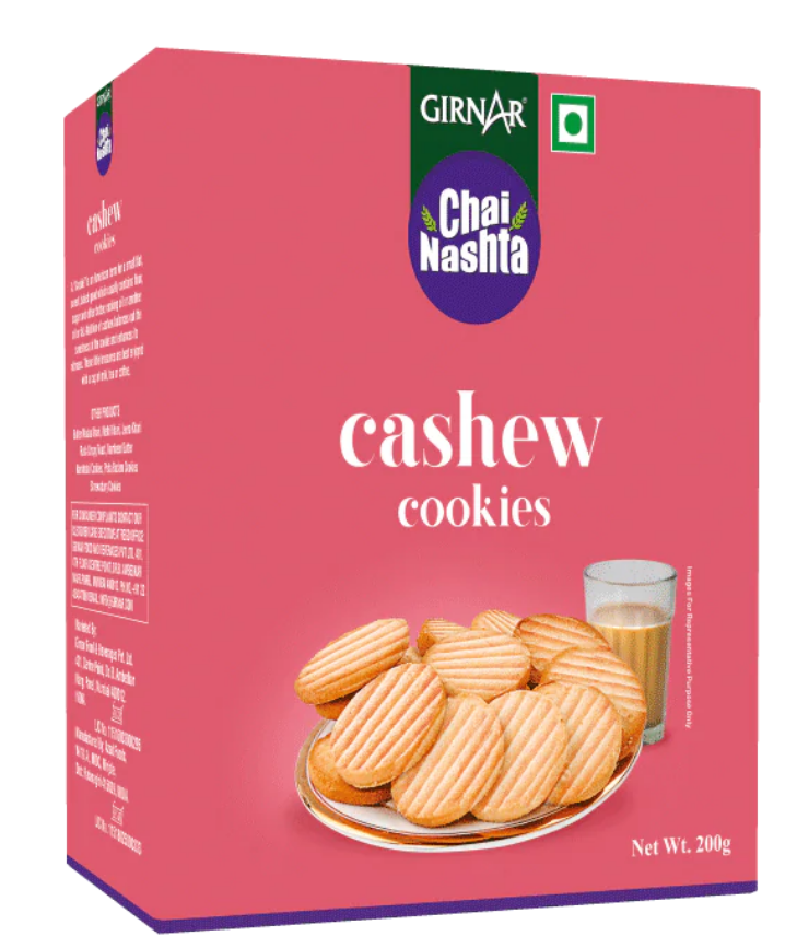 Girnar Chai Nasta - Cashew Cookies 200gm
