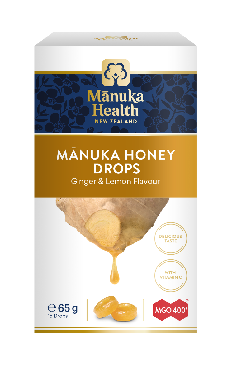 Manuka Honey Drops Ginger & Lemon
