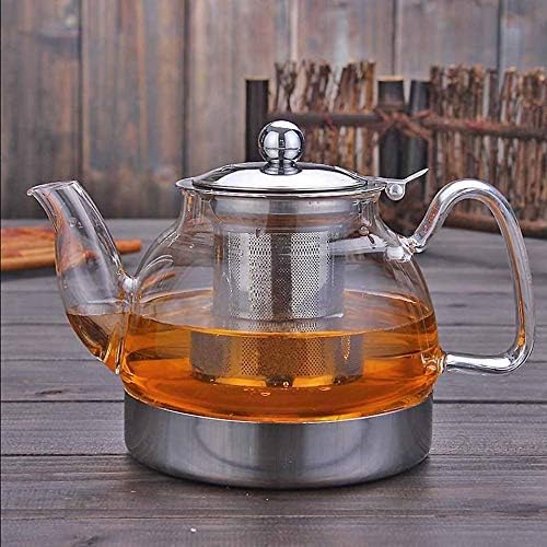 Tea Pot - Fancy Tea Pot with filter and Heat Resistant - Transparent - 800ml