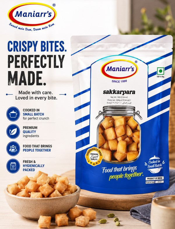 Maniarrs - Namkeen - Sakkarpara 500gm