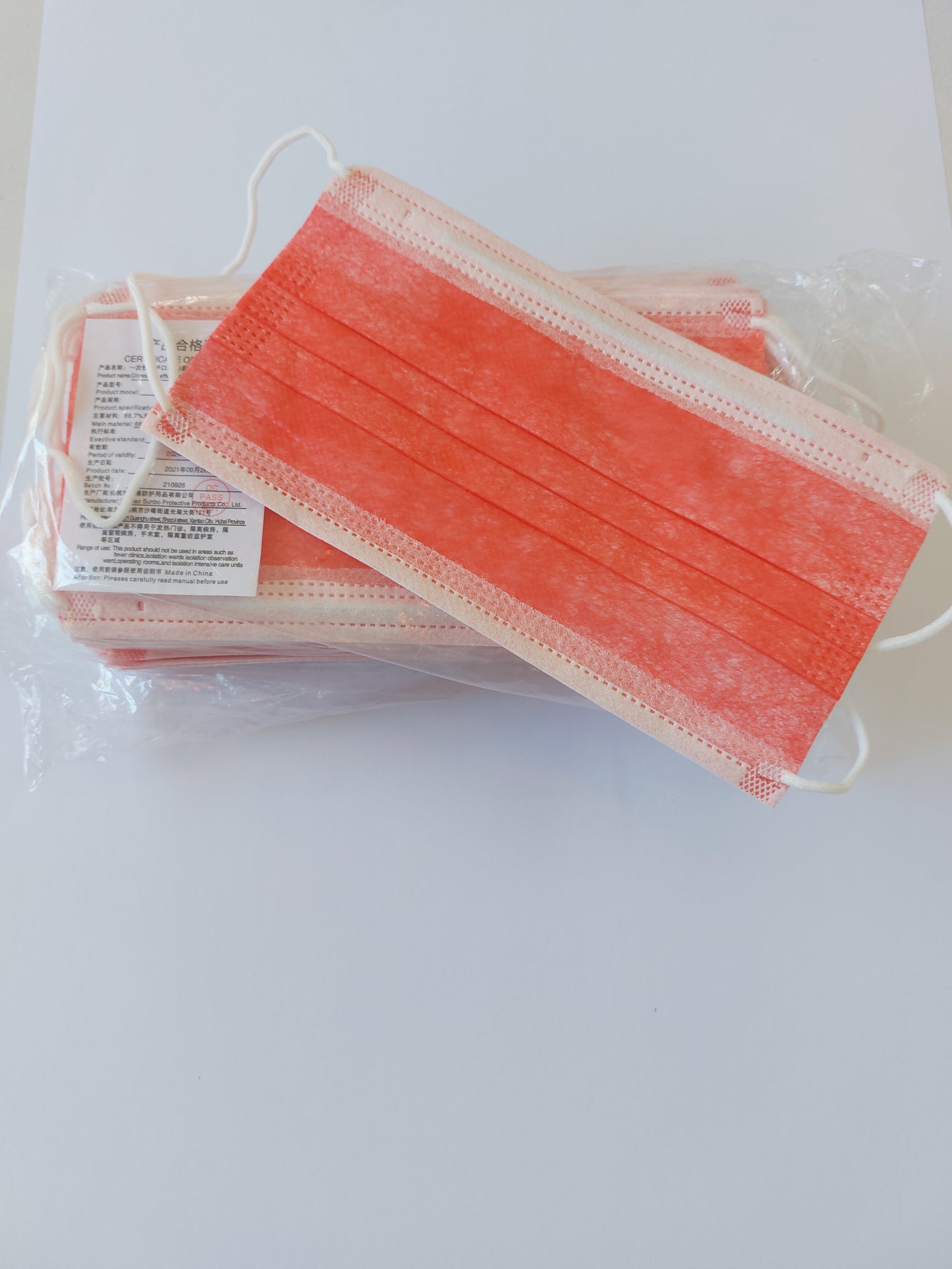 3ply Disposable Mask Colors - 50 Units in a Box - All same Color