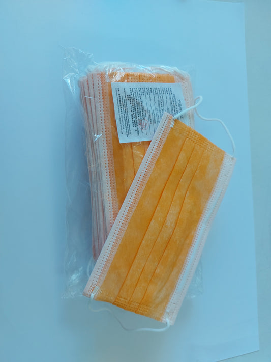 3ply Disposable Mask Colors  - 50 Units in a Box - All same Color