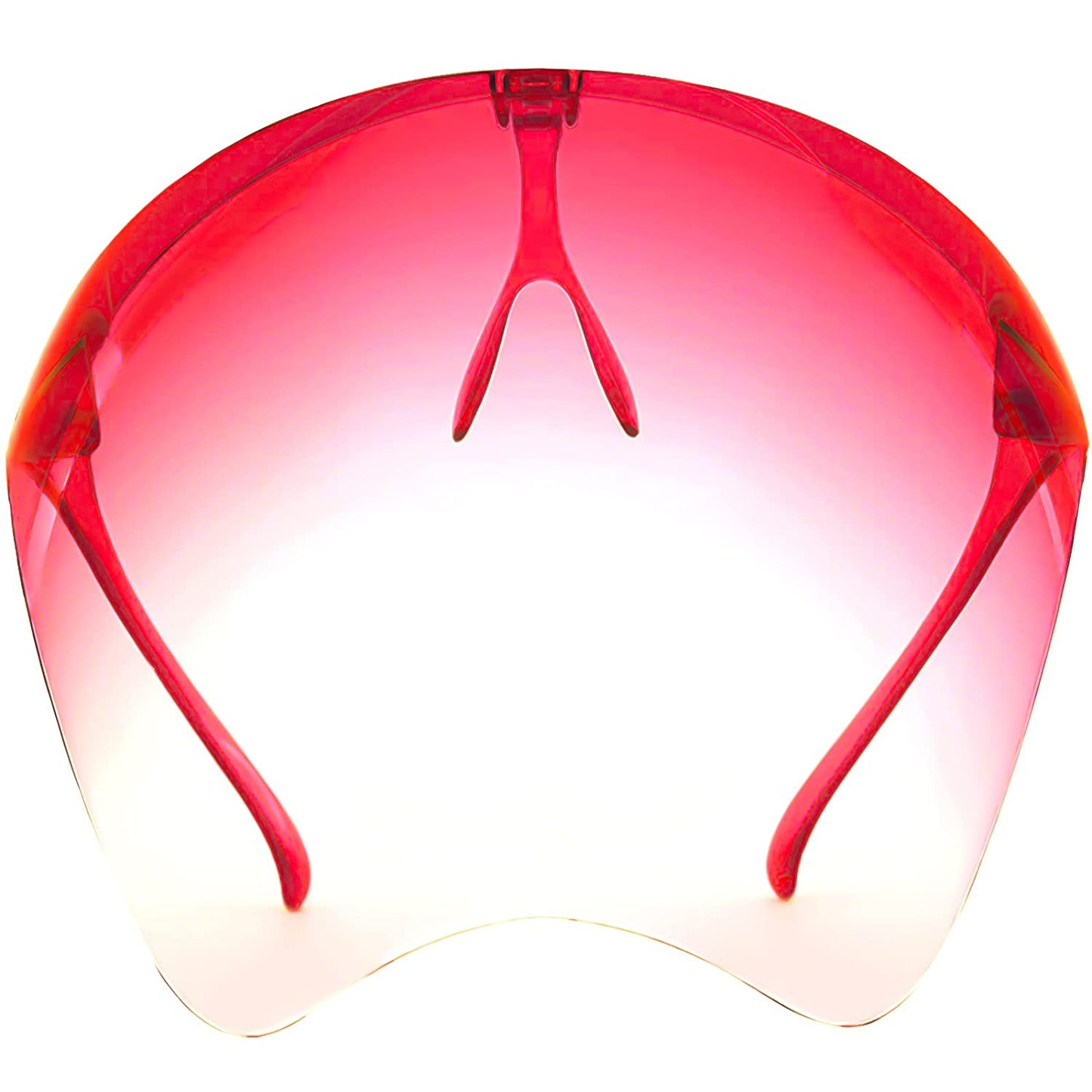 Face Shield - Stylish Hard - Classy Red Tint