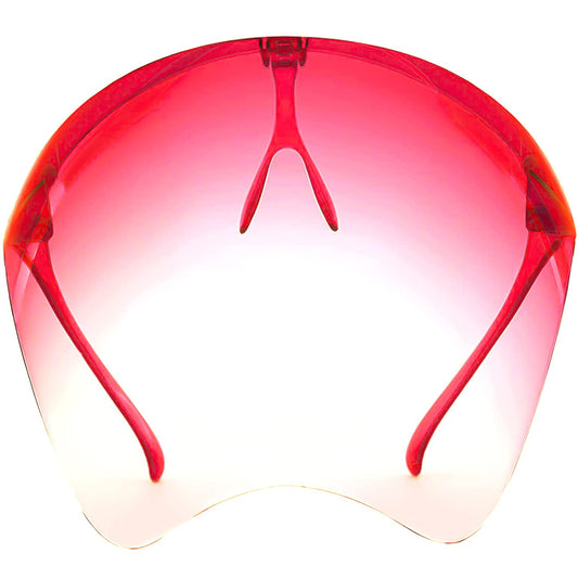 Face Shield - Stylish Hard - Classy Red Tint