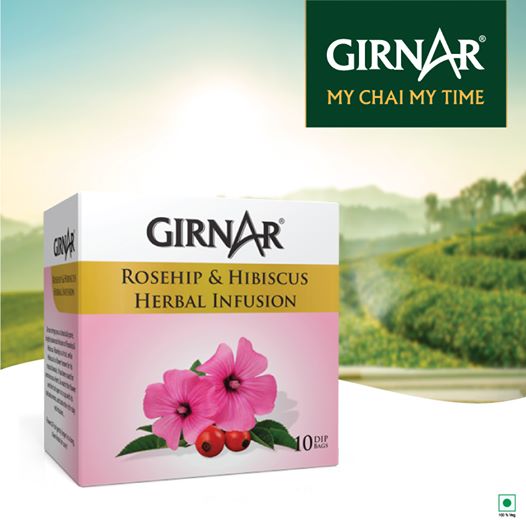 Girnar - Infusion - Rosehip & Hibiscus Herbal Infusion - 12g - Box of 10