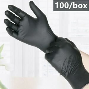 NItrile Black Gloves - Box of 100 - Large