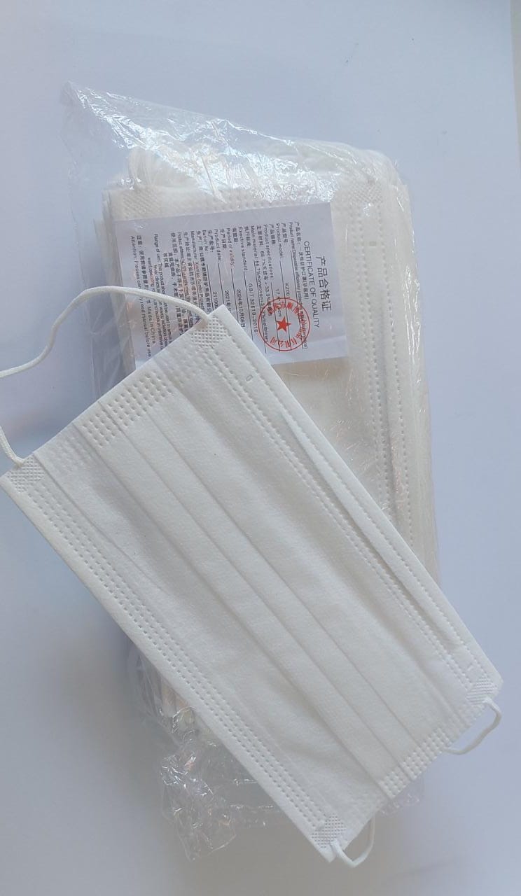 3ply Disposable Mask Colors - 50 Units in a Box - All same Color