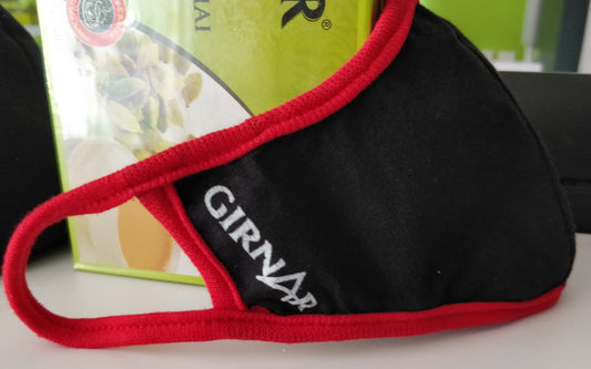 Girnar Washable Face Mask (10Pk) Red & Black