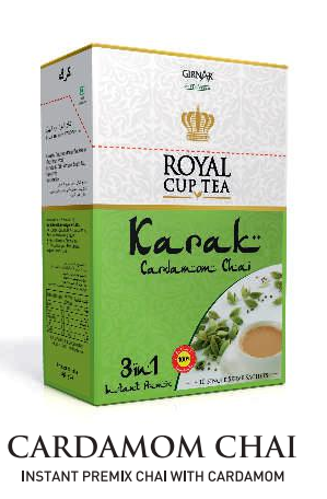 Girnar - Premixed - Cardamom Chai KaraK - SW 220g - Box of 10