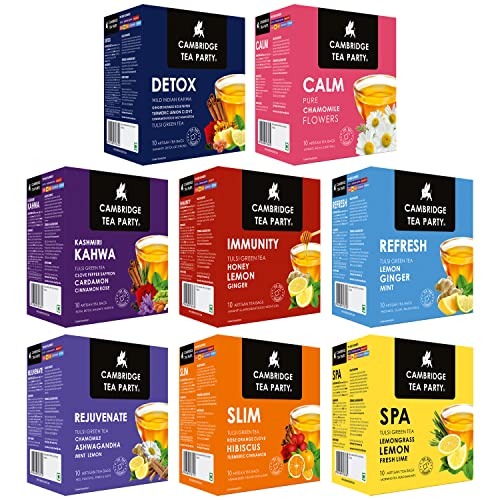 CTP Cambridge Tea Party Combo - All 8 Flavors  BUY 8 Get 8 Free  [160 Teabags]
