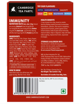 CTP Immunity, Honey Lemon Ginger, 10 Tea Bags