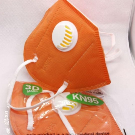 KN95 Mask X 50 with Valve - Any Color Free Delivery