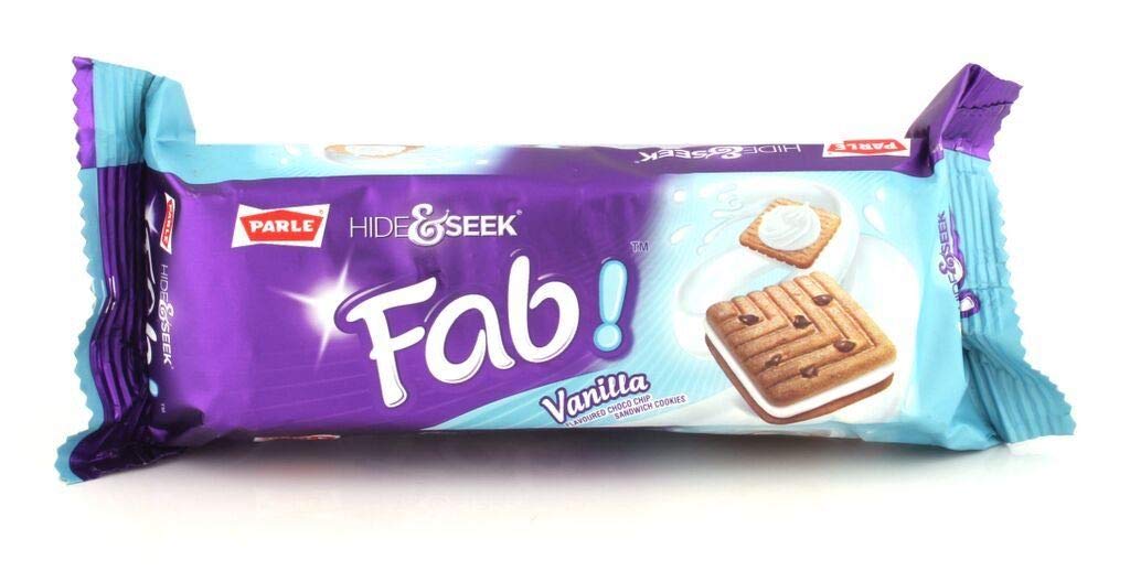 Parle - Biscuit - Hide&Seek Fab Vanilla 112gm  x5