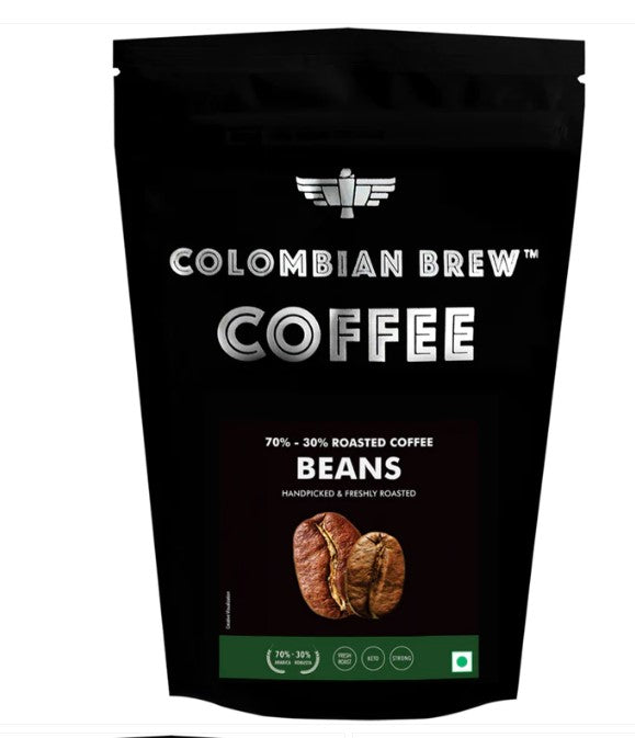 Colombian Brew 70-30 Arabica Robusta Roasted Coffee Beans 150gm