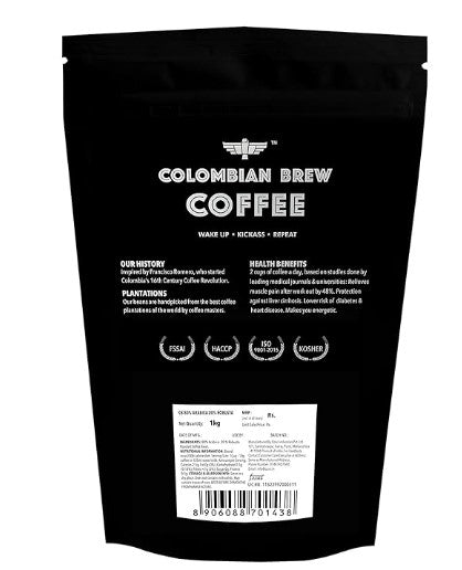 Colombian Brew 80-20 Arabica Robusta Roasted Coffee Beans 150gm