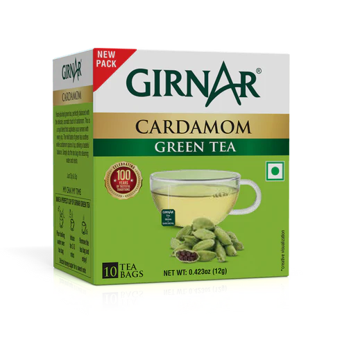 Girnar  - Green Tea - Cardamom - 12g - Box of 10
