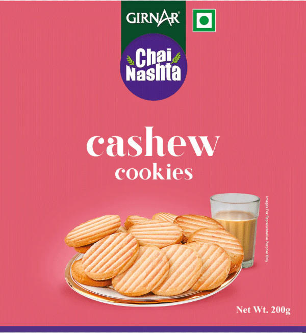 Girnar  Chai Nasta - Cashew Cookies 200gm