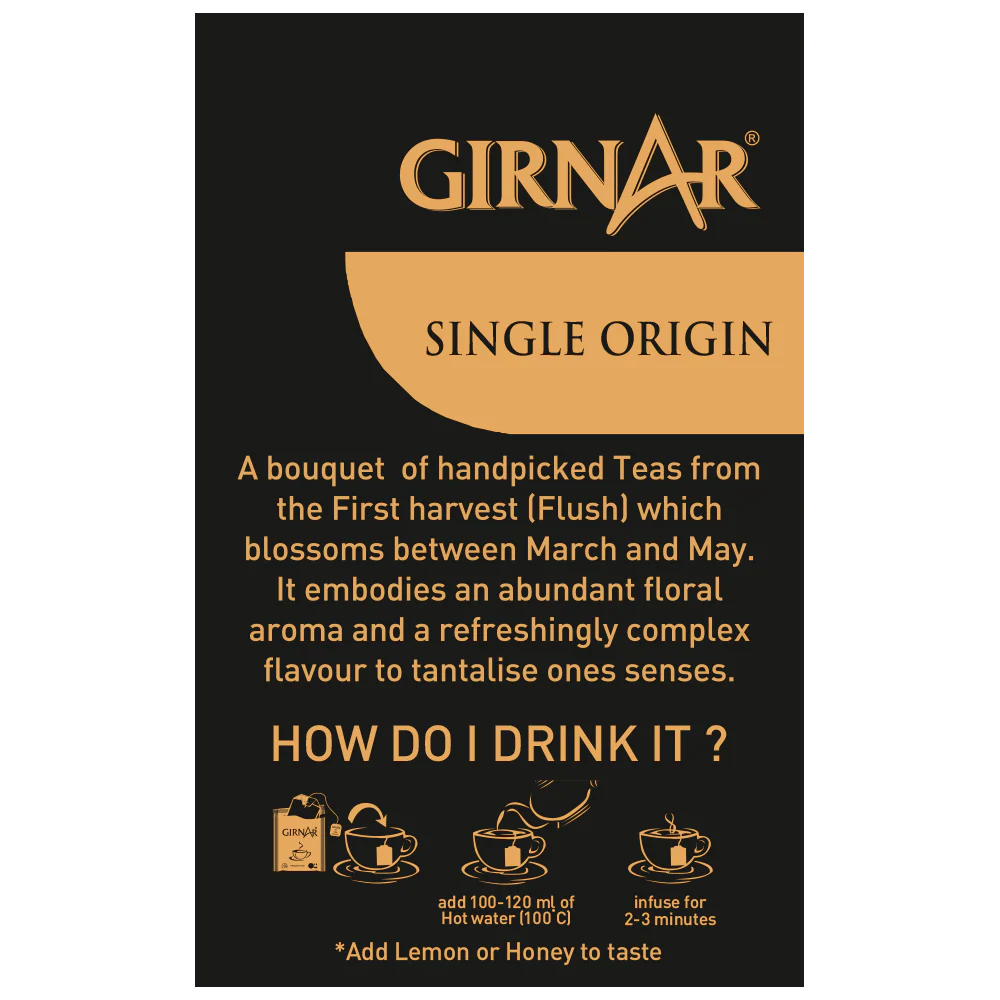Girnar  - Black Tea - Darjeeling (10tb) - 10tb - 10 (individual teabags)
