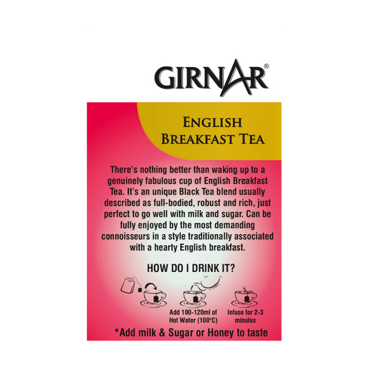 Girnar  - Black Tea - English Breakfast (10tb) - 10tb - Box of 10