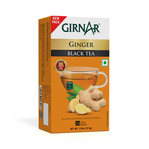 Girnar  - Black Tea - Adrak (Ginger) - 25tb - Box of 25