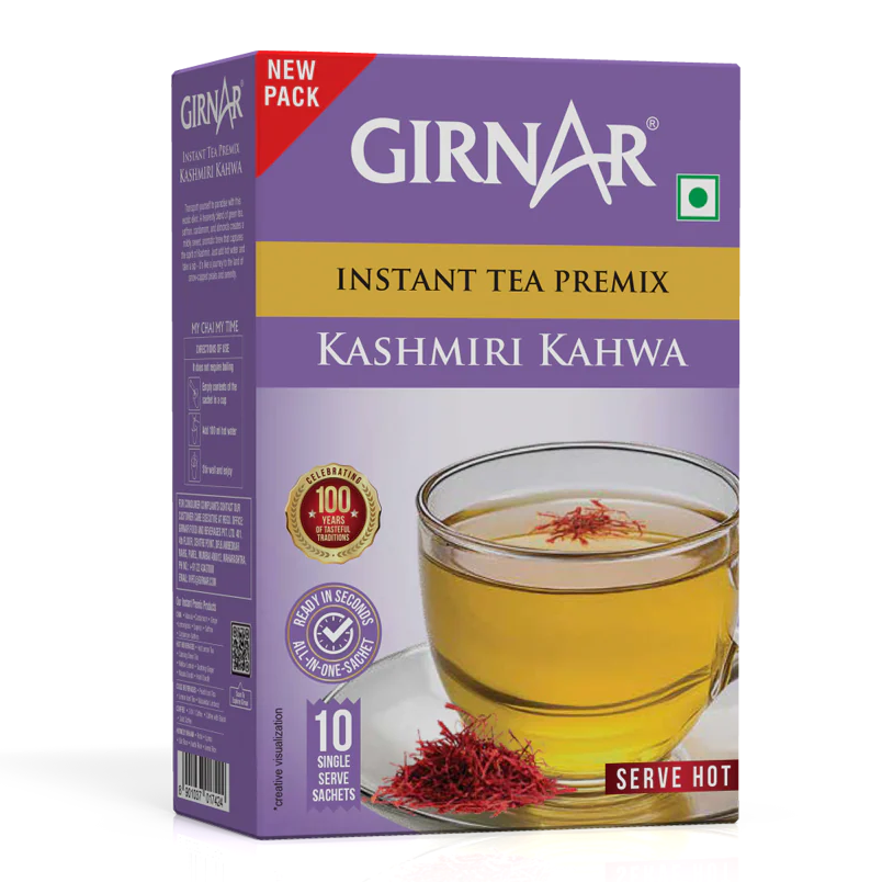 Girnar  - Premixed - Kashmiri Khawha - 180G - Box of 10 sachet