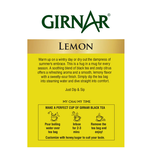 Girnar  - Black Tea - Lemon - 25tb - Box of 25