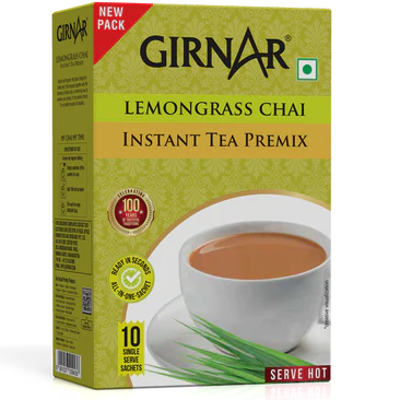 Girnar  - Premixed - Lemongrass Chai - SW 140g - 10 Sachets