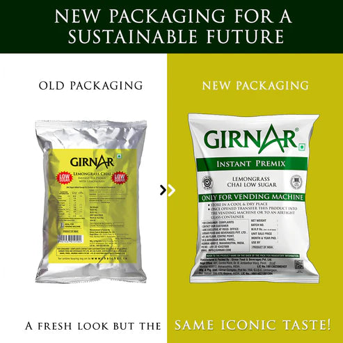 Girnar  - Premixed Bulk - 1kg Lemongrass Chai - LowSugar  Kilo