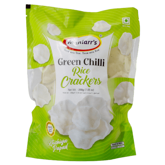 Maniarrs - Rice Crackers - Khichiya - Green Chilli 300gm