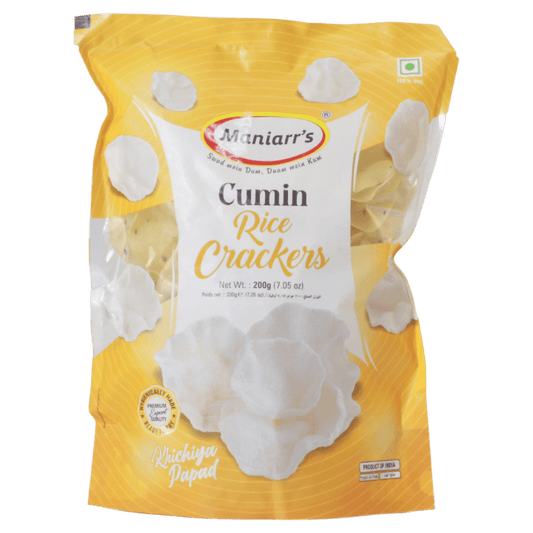 Maniarrs - Rice Crackers - Khichiya - Jeera 300gm
