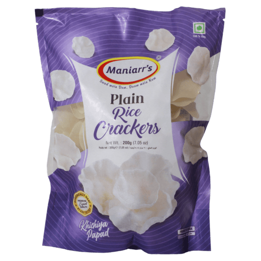 Maniarrs - Rice Crackers - Khichiya - Plain 300gm
