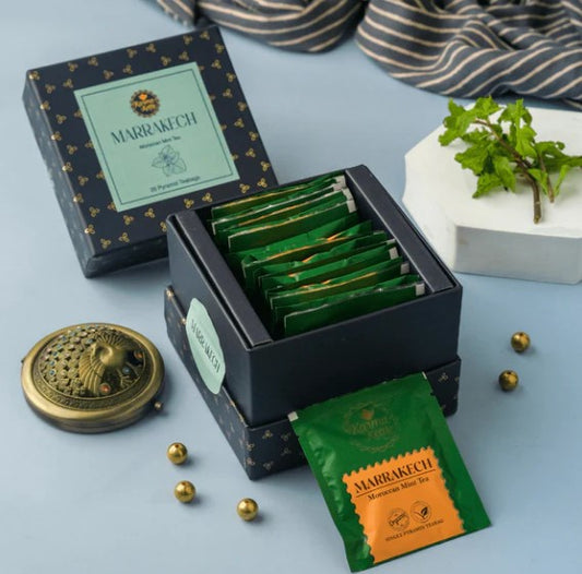 Karma - Marrakech - Spearmint / Moroccan mint Green ,  peppermint, hatkora peel Tea - 20tb