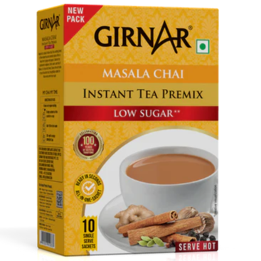 Girnar  - Premixed - Masala Chai - LowSugar  80G  - Box of 10