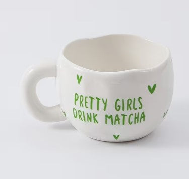 Glass - Fancy Ceramic Matcha Bowl Heart Shape