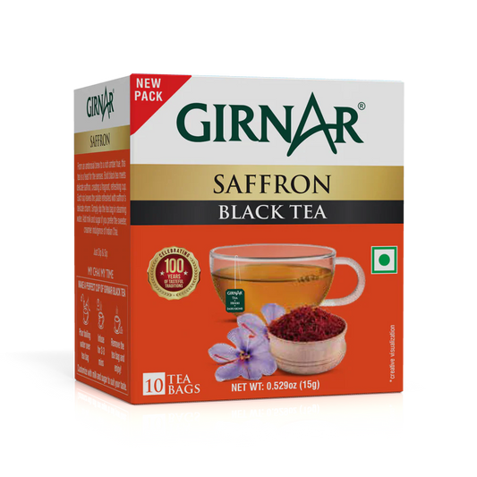 Girnar  - Black Tea - Saffron (10tb) - 10tb - Box of 10