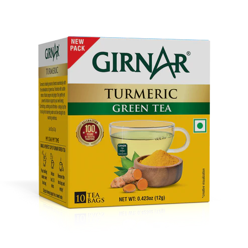 Girnar  - Green Tea - Turmeric Green Tea - Box of 10