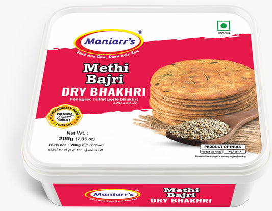 Maniarrs - Wheat Crisps - Bhakri - Methi Bajri