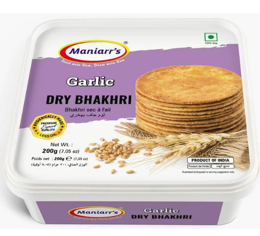 Maniarrs - Wheat Crisps - Bhakri - Garlic 200gm
