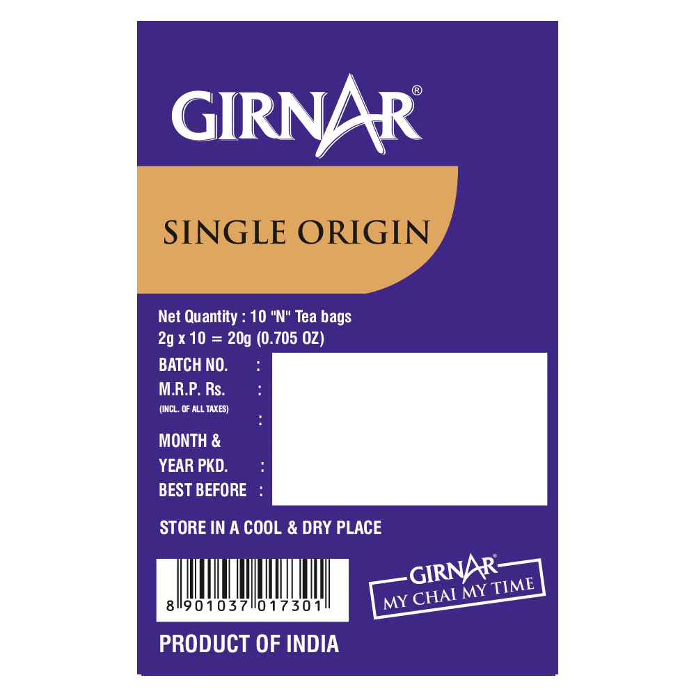 Girnar  - Black Tea - Nilgiri (10tb) - 10tb - Box of 10