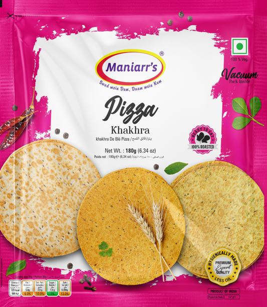 Maniarrs - Wheat Crisps - Khakhara - Pizza  180gm